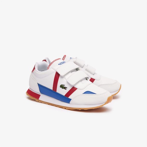 Boy's Trainers Lacoste Childrens Partner in White - Picture 2 of 6