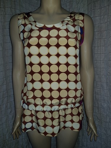 Top senza maniche Marni x H&M 100% seta taglia 4 USA/6-8 UK - Foto 2 di 12