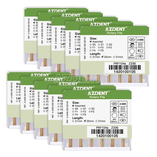 6pc Dental Endodontic Rotary Super Heat Activated Files Engine Use SX-F3 25MM - Picture 17 of 20