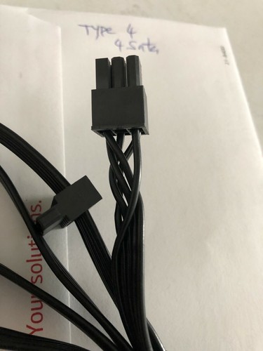 Corsair CX750M CX850M CX650M 6 Pin to 4x SATA DRIVER POWER CABLE, ORIGINAL - Picture 4 of 4