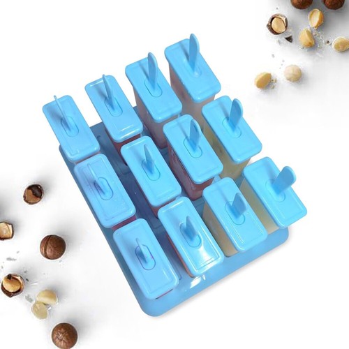 Eisform Eis am Stiel Formen Eisförmchen Wassereis Förmchen BPA-frei Falttrichter - Bild 13 von 14