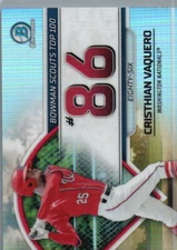 2023 Bowman #BTP-86 Cristhian Vaquero Bowman Scouts Top 100