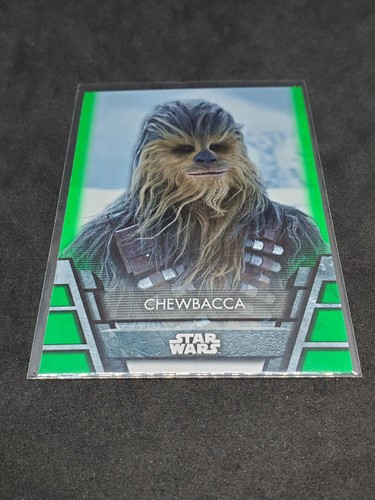 Star Wars Topps Holocron 2020 Green Parallel Insert Card N-10 Chewbacca