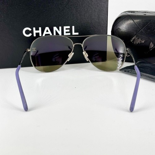 CHANEL Sunglasses 4189 Silver Frame Coco Mark #2 - Picture 5 of 12