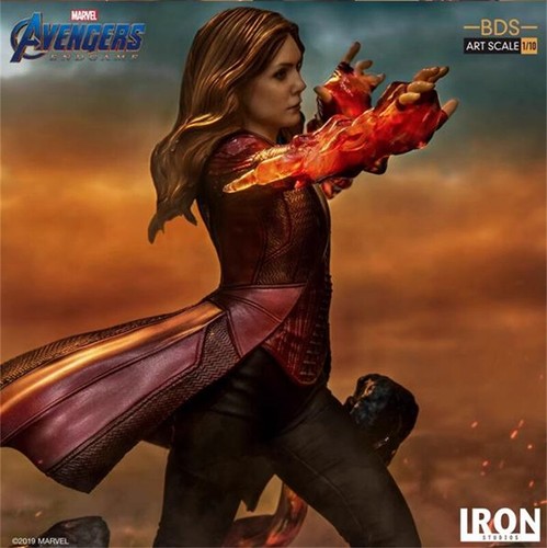 Iron Studios 1/10 Avengers Endgame Scarlet Witch Wanda Art Statue Collection - Foto 4 di 16