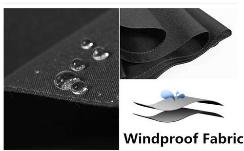 Panmer Fast Drying Travel Black Umbrella Windproof Frame Auto Open and Close - Picture 6 of 7