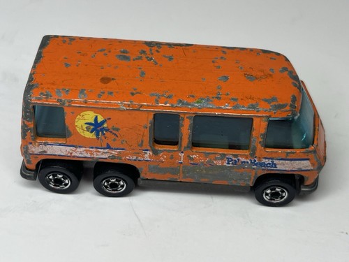 Vintage 1976 Hot Wheels GMC Motor Home - Palm Beach Orange Diecast Hong Kong - Picture 11 of 12