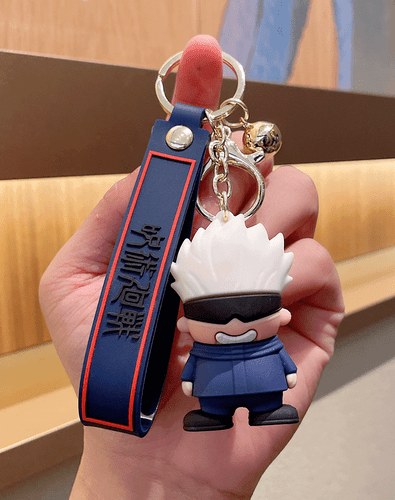 New Jujutsu Kaisen Anime Key Pendant Keychain Satoru Gojo Keyring Bag Charm Gift - Picture 2 of 2