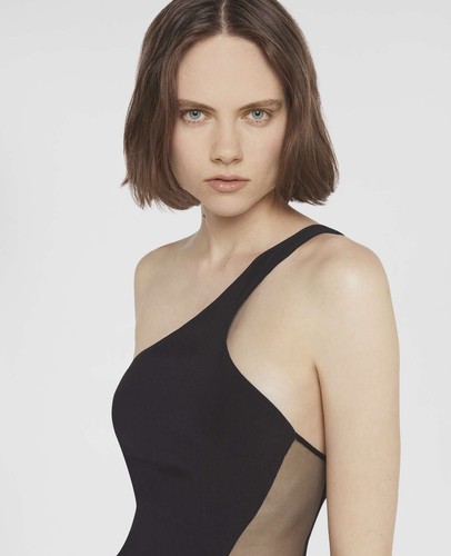 Stretch Cady One-Shoulder Dress Size 34 IT 6UK XS - Picture 3 of 7