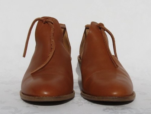 KELSI DAGGER Women’s 7 37.5 Brown Burnished Leather Brooklyn Bootie Shoes in Box - Picture 5 of 9