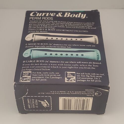 Toni Curve & Body Perm Rods For Loose Curls and Waves 24 Rods Vintage 1990s - Picture 7 of 7