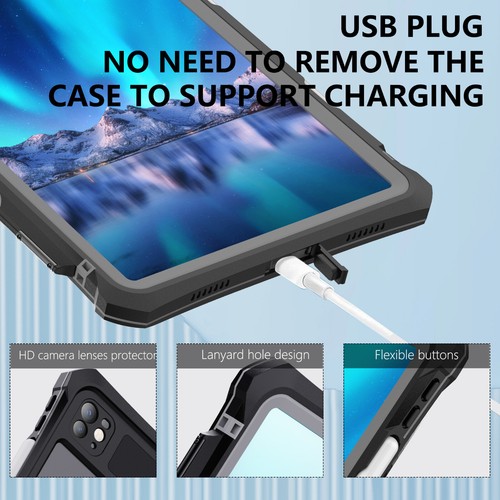 For Apple iPad Pro 11 M4 2024 Surfing Waterproof Shockproof Full Protection Case - Picture 7 of 16