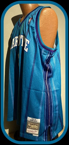CHARLOTTE HORNETS BARON DAVIS MITCHELL & NESS ADULT XXXL SWINGMAN JERSEY NWT - Picture 5 of 8