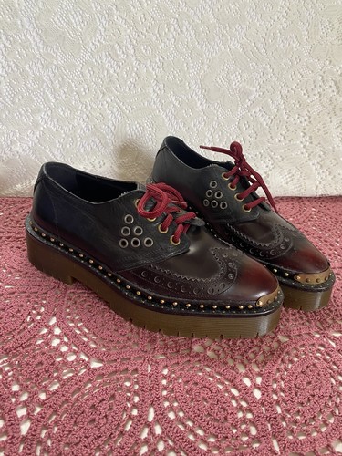 Burberry Brogue English Icons Clog Bissett Oxfords Creepers Platform Shoes - Picture 2 of 7