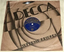 10" - 78 RPM SHELLAC RECORD / ADELAIDE HALL w/ FELA SOWANDE / DECCA F.7304 