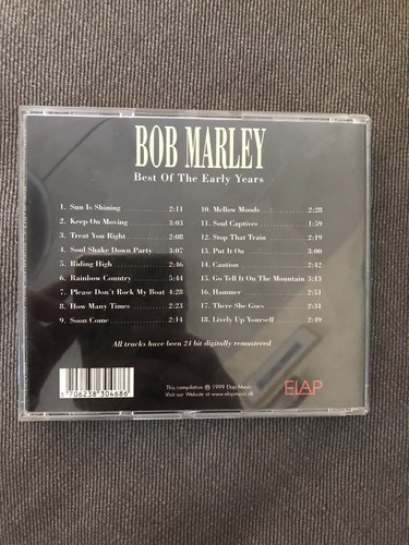CD Bob Marley - Best Of The Early Years: Sun Is Shining - 1999 Netherlands ELAP - Picture 2 of 4