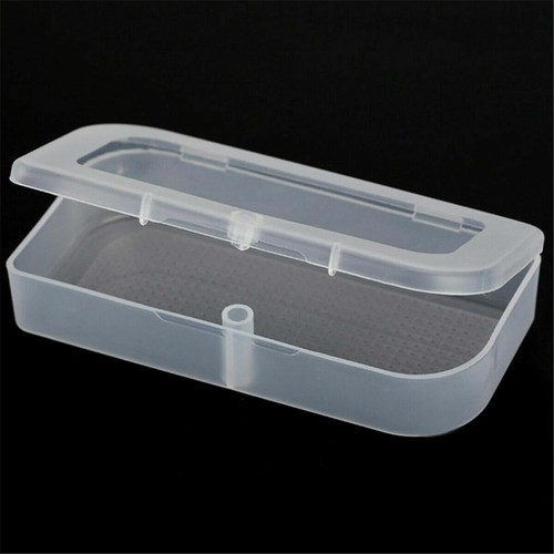 Caja de almacenamiento pequeña transparente de plástico transparente de 10 piezas con organizador de tapa - Imagen 8 de 13