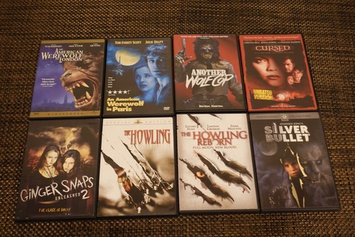 Lot 8 Werewolf DVD's American Werewolf In London/Paris, Silver Bullet, Howling,