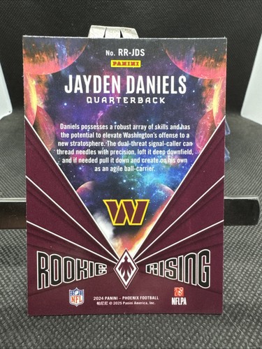 Panini Phoenix 2024 - Rookie Rising Jayden Daniels #RR-JDS (RC) HYPER📈📈📈 - Imagen 2 de 2