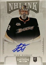 2013-14 Panini Contenders NHL Ink Igor Bobkov Auto #I-IB Anaheim Ducks