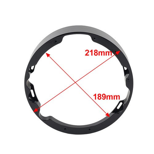 7" geneigte Scheinwerferblende für Harley Touring Road Electra Glide Schwarz - Picture 10 of 10