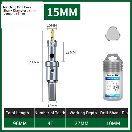 Range TCT Lochsäge HSS Bohrer Hartmetallspitze Cutter Legierung Werkzeug Edelstahl - Bild 10 von 55