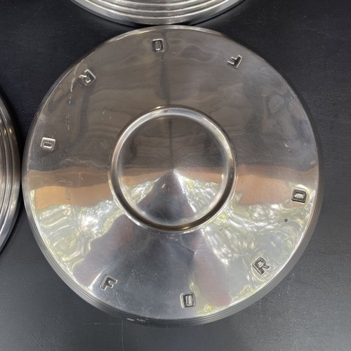 Ford Dog Dish Poverty Hubcaps Set 4ea 10.5" 1959-1963 - Picture 4 of 11