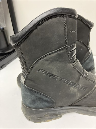 FirstGear Timbuktu Hombres Impermeable Botas de Motocicleta Negras 10 - Imagen 7 de 15