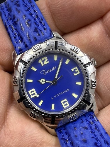 Trieste by Wittnauer Blue Dial & Leather Strap 35mm Quartz Watch 2511001