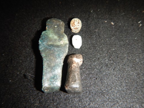 Ancient Egyptian Artifats Ushabti funeral figures Scarabs faience Khepri Ra - Picture 7 of 23