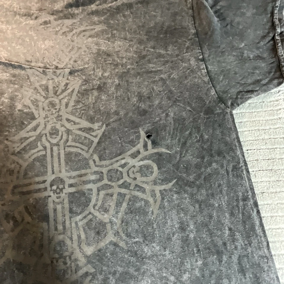 Camiseta Ghost Logo Mineral Wash Dos Caras XL Foto 3 de 4