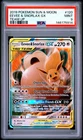 2019 POKEMON SUN & MOON TEAM UP #120 EEVEE & SNORLAX GX PSA 9