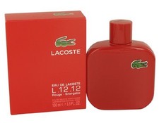 EAU DE LACOSTE L.12.12 ROUGE  Lacoste 3.3 oz / 100 ml EDT Men Cologne Spray