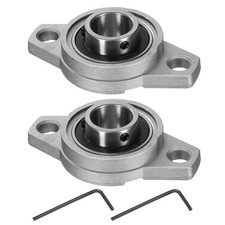2pcs KFL004 Pillow Block Bearings 20mm Bore Bearing Units Zinc Alloy, P6(ABEC3)