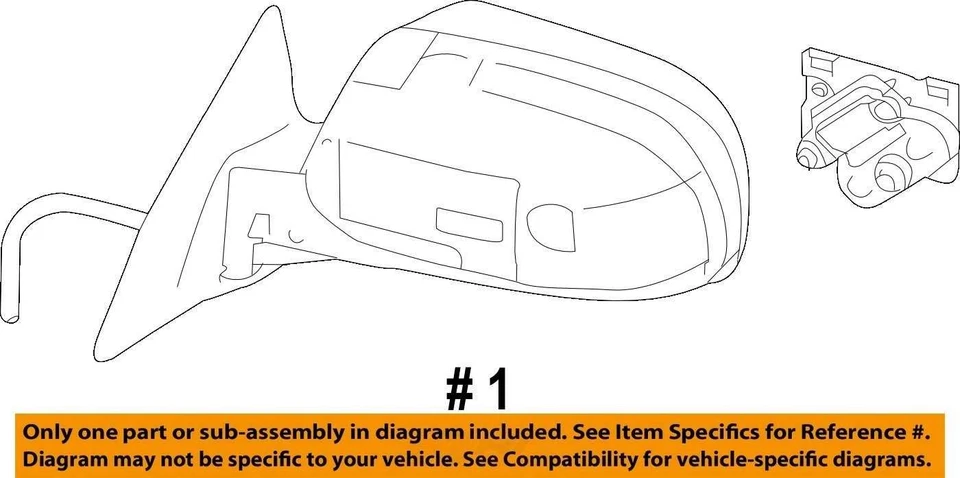 10 Subaru SUBARU LEGACY Door Mirror Driver Side - Image 4 of 4