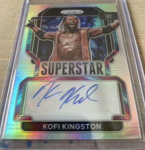 2022 Panini Prizm WWE Kofi Kingston Silver Prizm Superstar Autograph No. sa-kks - Picture 2 of 3