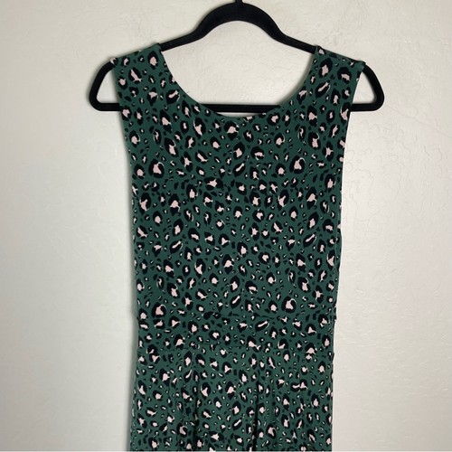 Torrid Green Leopard Midi Studio Knit Hi-Low Dress 2X NWT 12783032 - Picture 6 of 11