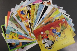 Walt Disney stamps 20 different blocks mint never hinged from Grenada (A1–3)
