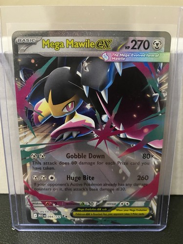 Mega Mawile ex 094/132 Mega Evolution Double Rare Holo Pokémon TCG NM - Picture 1 of 3