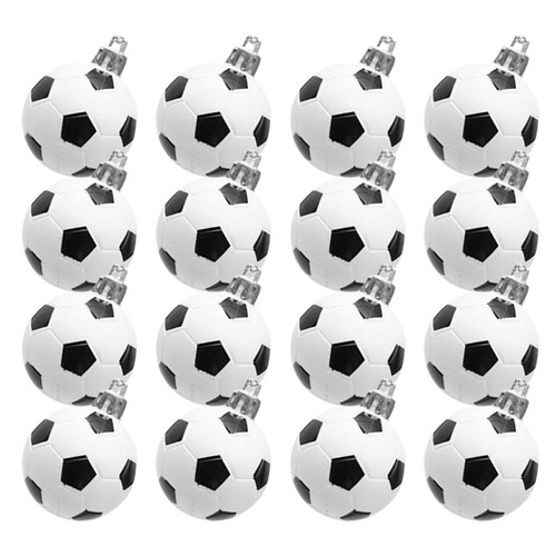 24 Stück Weihnachtsfußball Ornamente: Fußball Weihnachtsschmuck mit Aufhängung - Bild 8 von 12