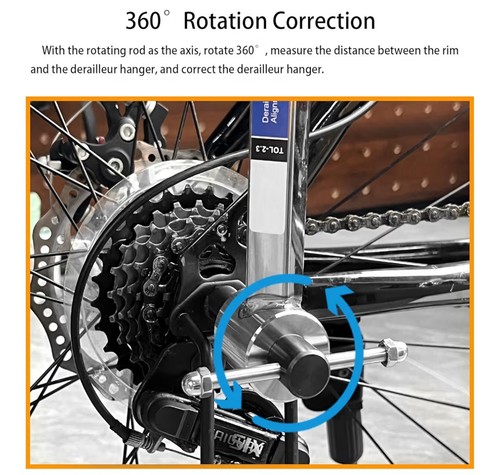 Bike Derailleur Hanger Alignment Gauge Tool For 20"-29" Wheels Universal - Picture 5 of 6