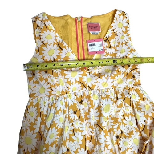 Kate Spade Kate Daisy Poplin Vineyard Midi Mainline Dress Size 6 - Picture 10 of 12