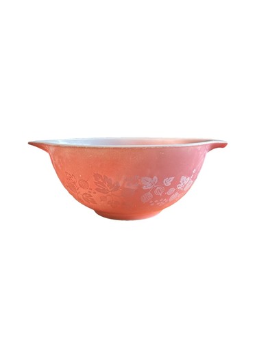Vintage Pyrex 442 1,5 Quart Rosa Stachelbeere Aschenputtel verschachtelte Rührschüssel EUC