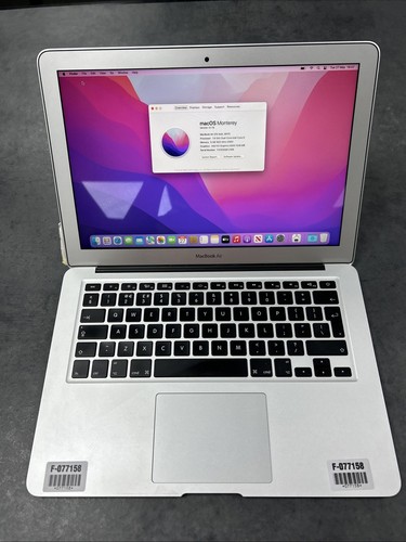 Apple Macbook Air 13 inch 2017 i5-5350U CPU 1.80GHz 8GB 128GB Silver - Used
