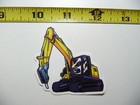 FRONT END LOADER WITH BREAKER JACKHAMMER SMALL STICKER DECAL HEAVY EQUIPMENT