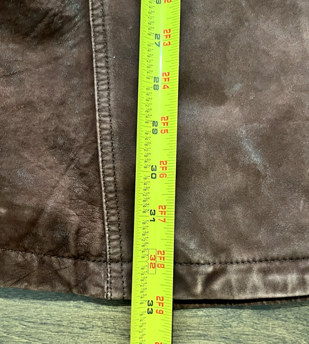 Vintage Echt Nappalederjacke - Damen Größe 36 S/M mit Reißverschluss und Gürtel - Bild 11 von 13