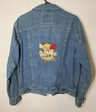 Levi's Denim Trucker Jacket Mens M Type 3 Vintage 70507 Embroidered Buck Y2K
