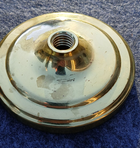 Baldwin Messing ~ Paar Messing Kerzenständer ~ 4" hoch ~ 3" Durchmesser Basis - Bild 7 von 11