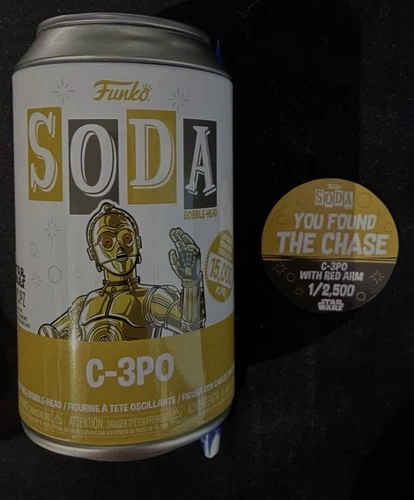 Funko Soda C-3PO With Red Arm CHASE Star Wars 1/2500 RARE