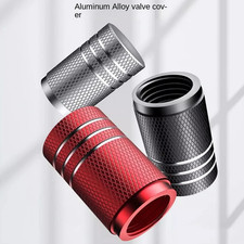 4pcs Aluminum Car Tire Valve Caps Knurled Style Universal Wheel Stem Caps